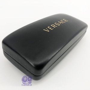 Versace Black Leather Glasses Sunglasses Case